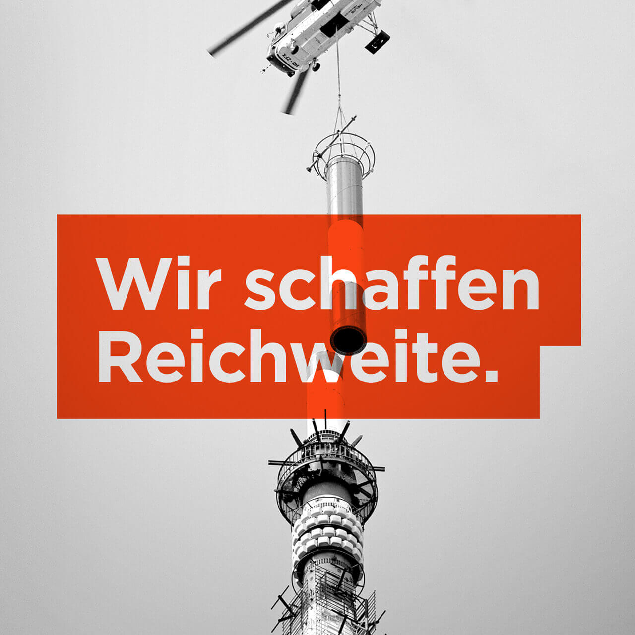 Aclewe Designagentur Köln Projekt Media Broadcast Anzeige Wir schaffen Reichweite