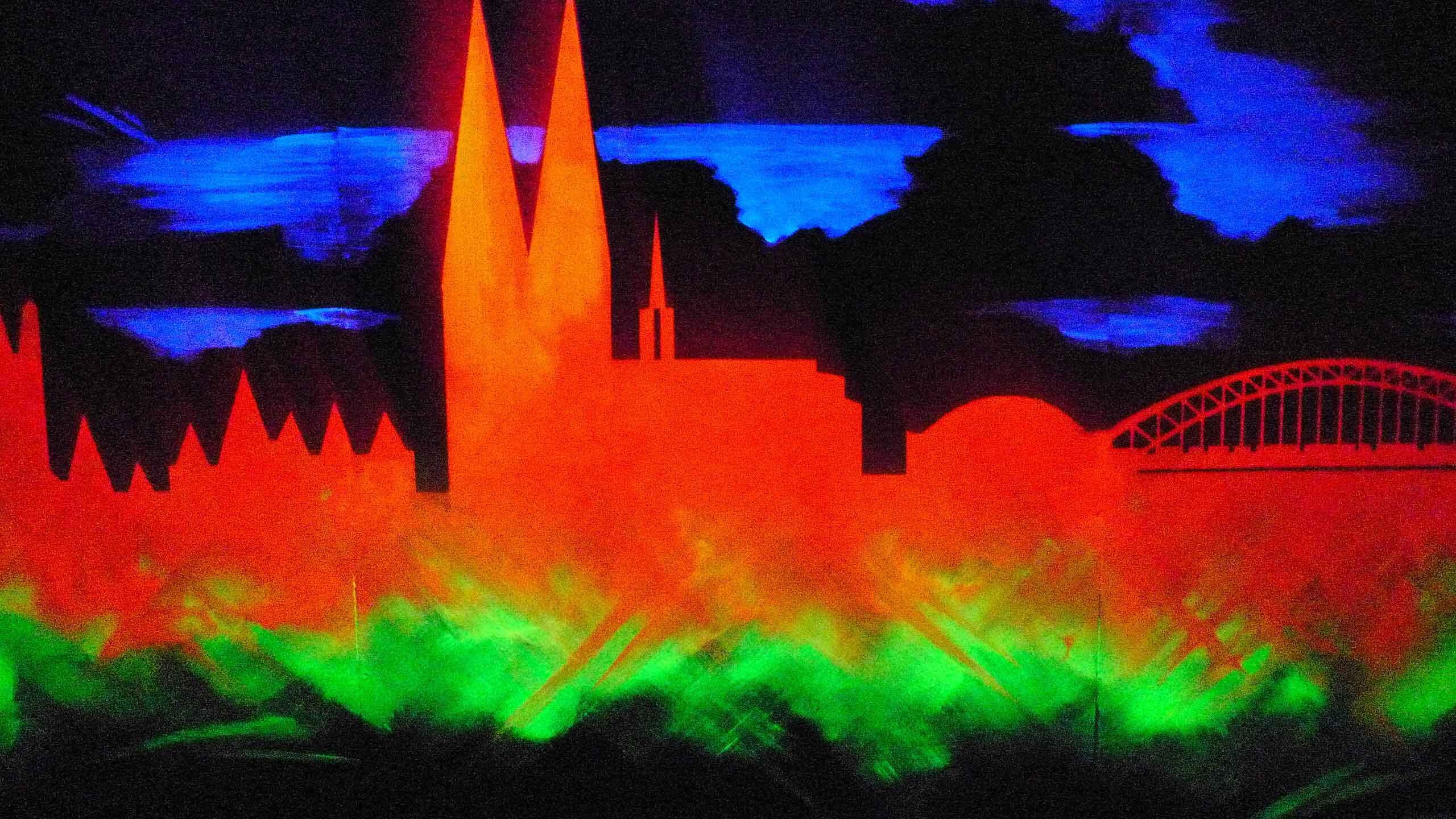 Skyline Köln Minigolf 3D bei Aclewe Kreativagentur Event